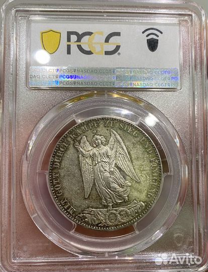 1 Талер 1871 Вюртемберг Победный pcgs мs63