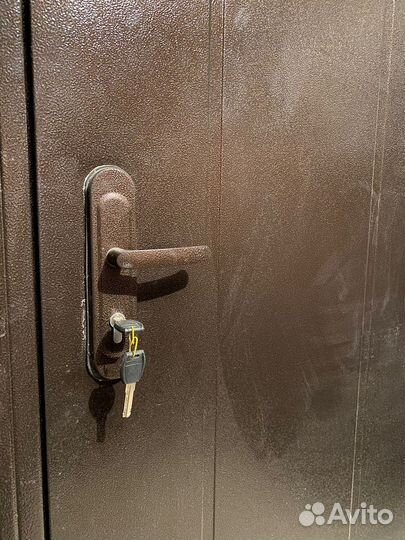 Дверь входная металлическая, с новостройки