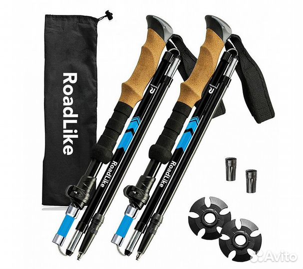 Палки для скандинавской ходьбы RoadLike Compact Го