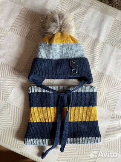 Шапка и шарф зима