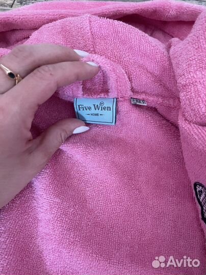 Детский махровый халат для девочки