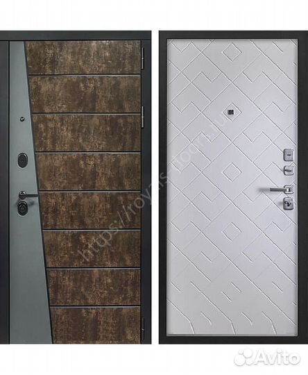 Входная металлическая дверь мдф