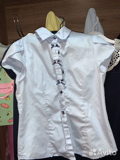 Блузки школьные 122 128
