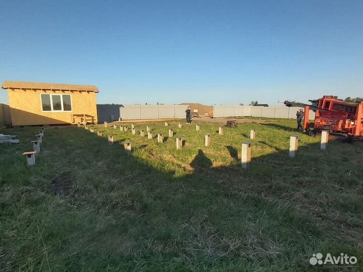 Фундамент на жб сваях под ключ / Жб сваи