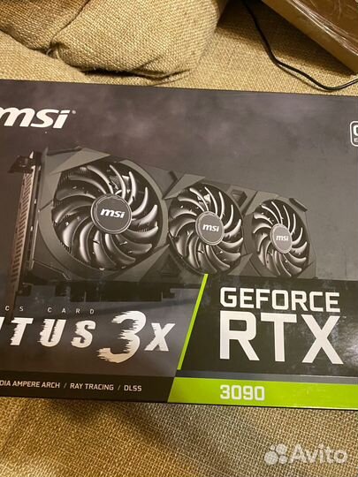 Видеокарта Rtx 3090 MSI Ventus 3x OC 24Gb
