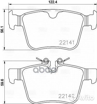 Колодки тормозные для а/м Volvo XC60 (17) /XC90