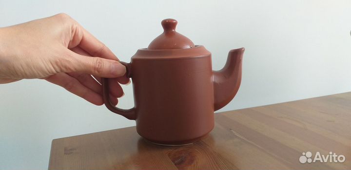 Чайник заварочный новый керамический коричневый