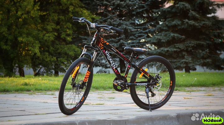 Подростковый велосипед Чёрный новый