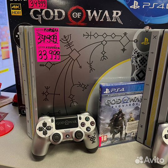 PS4 PRO God of war edition + диск Gow 3