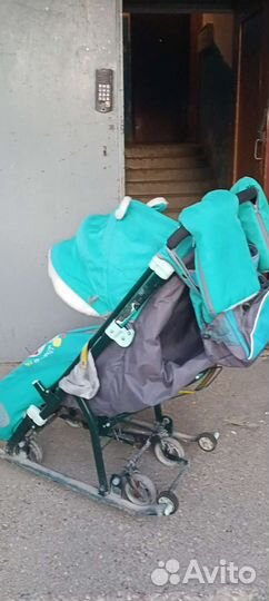 Детские санки с колесами