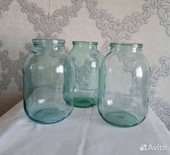 Стеклянные банки 2 л. 10 шт