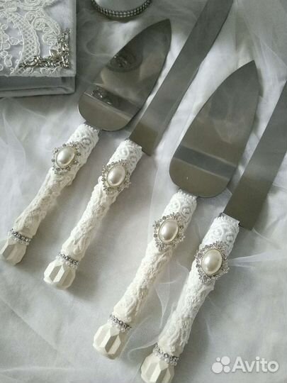 Нож и лопатка для торта