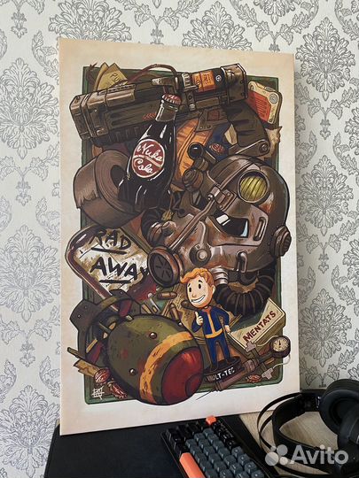 Картины по игре fallout на холсте и другие дизайны