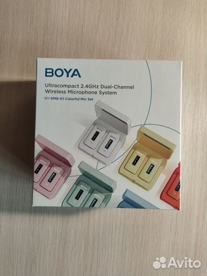 Беспроводной микрофон Boya BY-XM6-K1Y желтый
