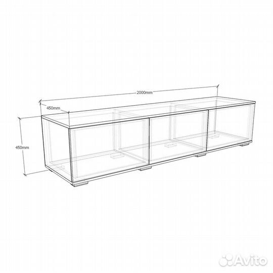 Тв-тумба Эде-951ip сосна белая под тв телевизор