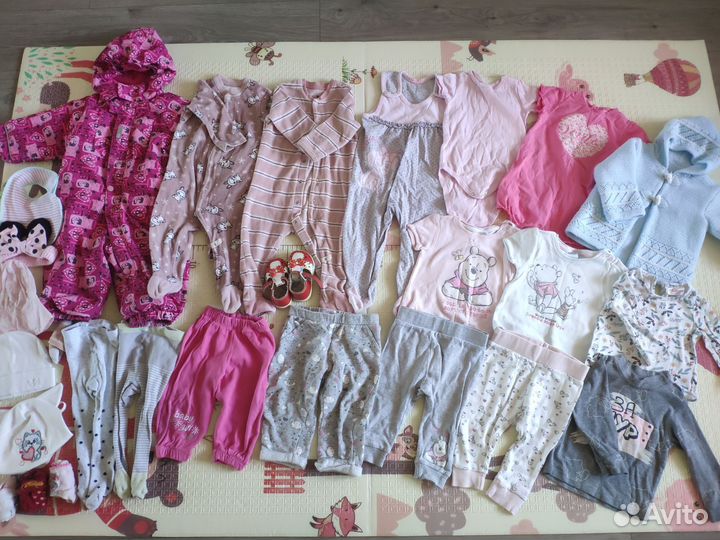 Вещи пакетом на девочку 68-74