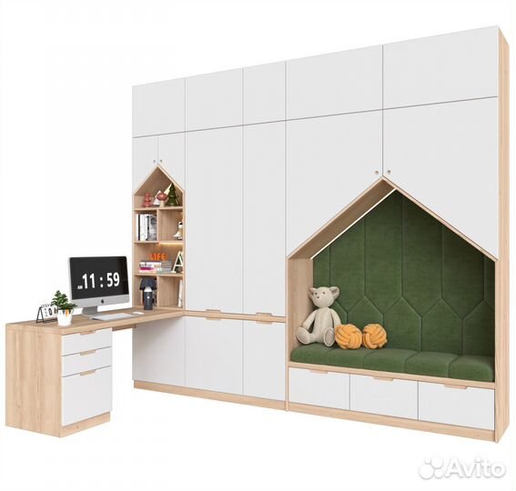 Шкаф в детскую, детский шкаф, шкафчик-домик новый