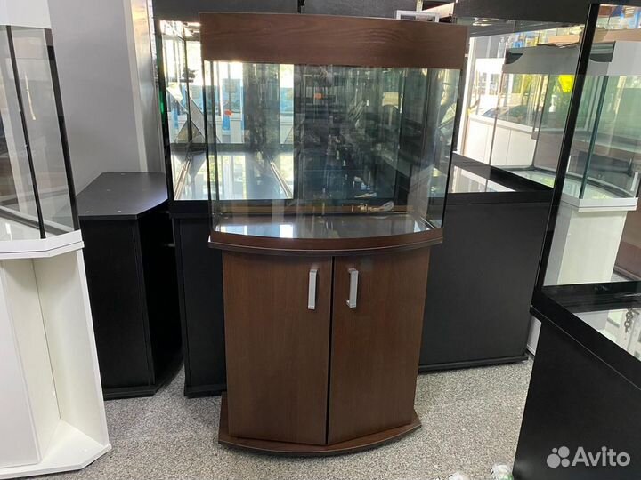 Аквариум панорамный 101л с тумбой 