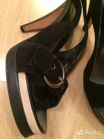 Itaita босоножки черные замшевые 39