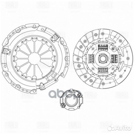 Сцепление в сборе для а/м Lifan X60 (15) /Solan