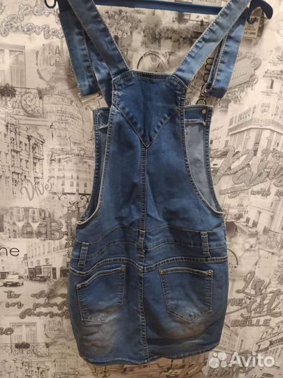 Джинсовый комбинезон для девочки