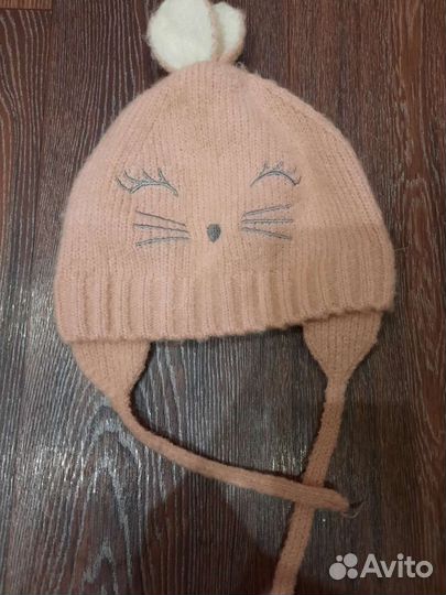 Комплект шапка и шарф для девочки