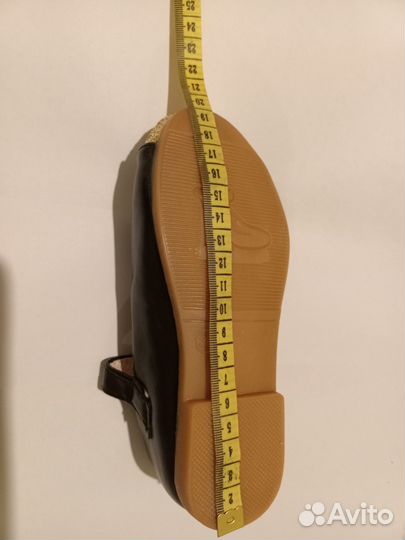 Туфли черные детские для девочек 29