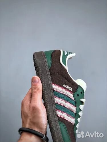 Notitle x Adidas Samba Maroon Green