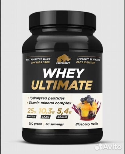 Протеин Whey Ultimate, Primekraft, 900г