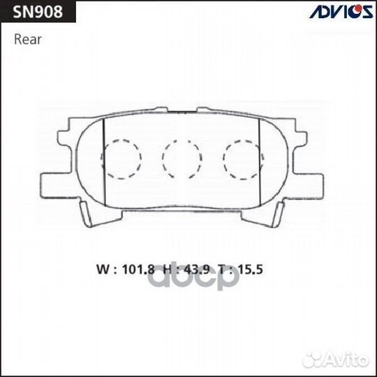 Дисковые тормозные колодки advics 04466-48030
