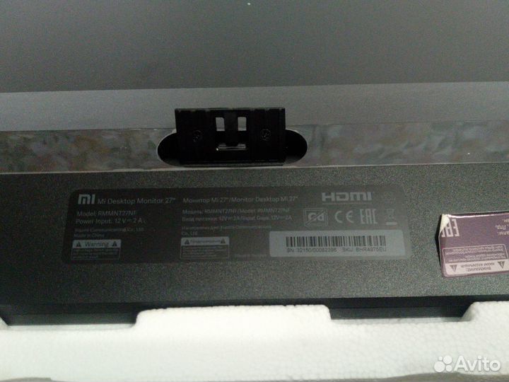 Xiaomi Mi Desktop Monitor 27 на запчасти