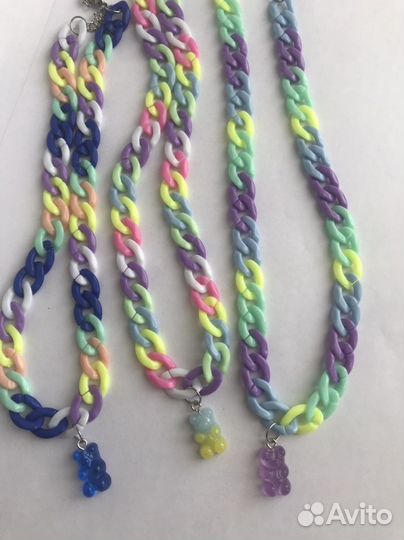 Кольцо из бисера с мишкой