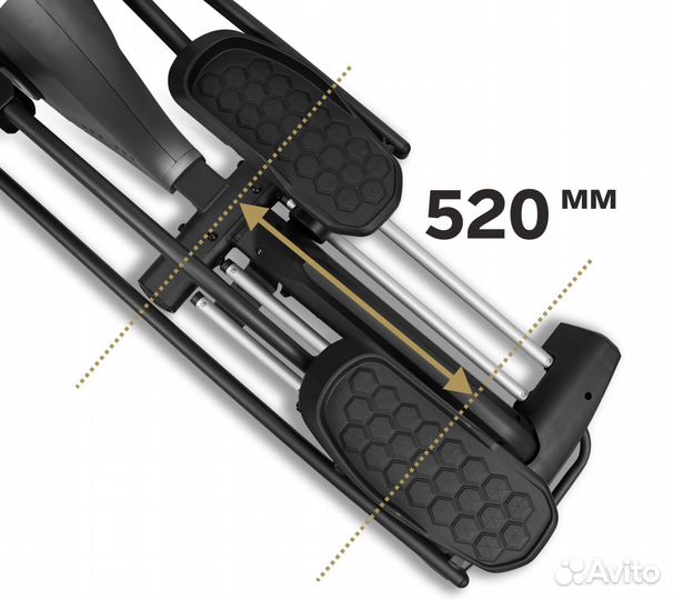 Эллиптический эргометр bronze GYM X820M С наклоном