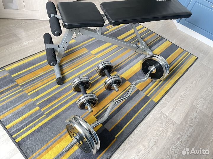Штанга гантели kettler скомья torneo