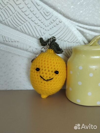 Брелок Лимон. Амигуруми