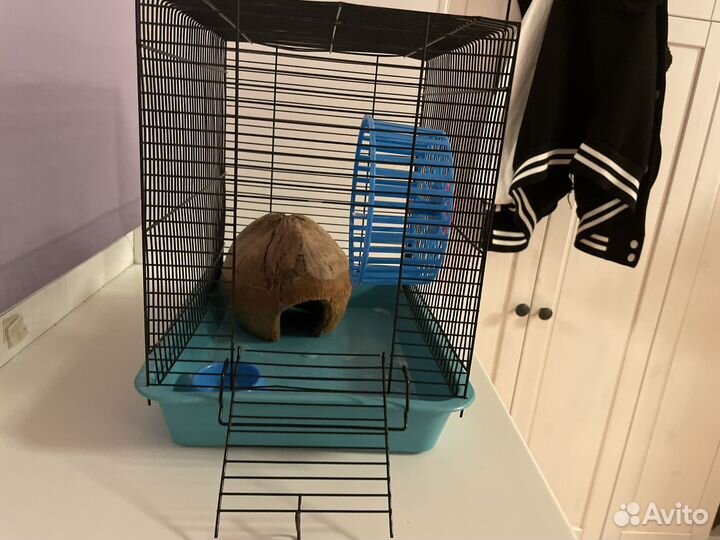 Клетка переноска для хомяка