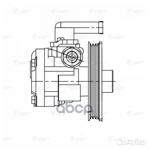 Насос гидроусилителя Hyundai Tucson (04) /Kia S
