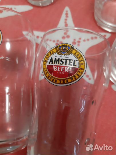 Пивной стакан Amstel Нидерландская пивовареная к