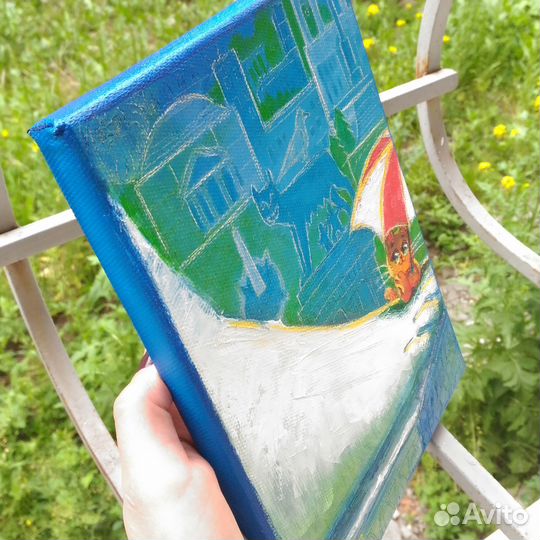 Итальянское настроение, картина маслом, 18х24 см