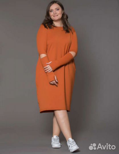 Платье трикотажное