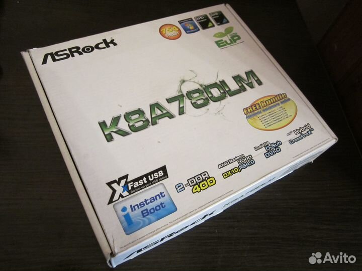 Материнская плата ASRock K8A780LM Socket 754 новая