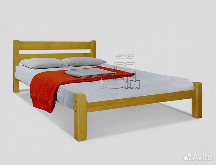 Кровать цельной массив дерева от производителя