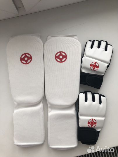 Защита карате перчатки и голеностопы S