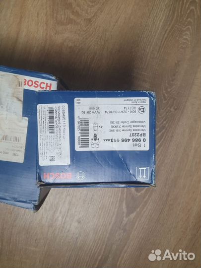 Тормозные колодки bosch