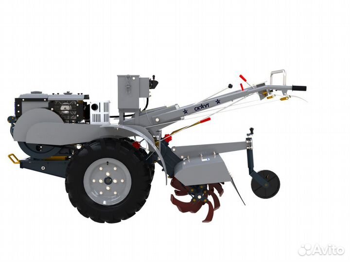 Мотоблок скаут 81 DE + почвофреза