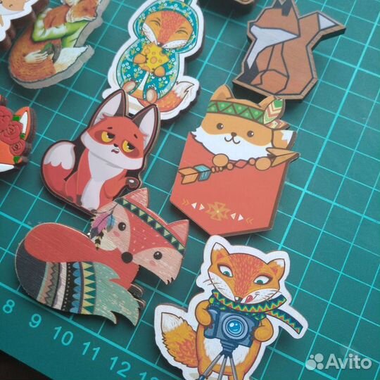 Деревянные значки