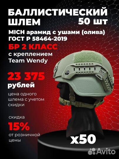 Шлем с ушами (Mich) с Team Wendy опт