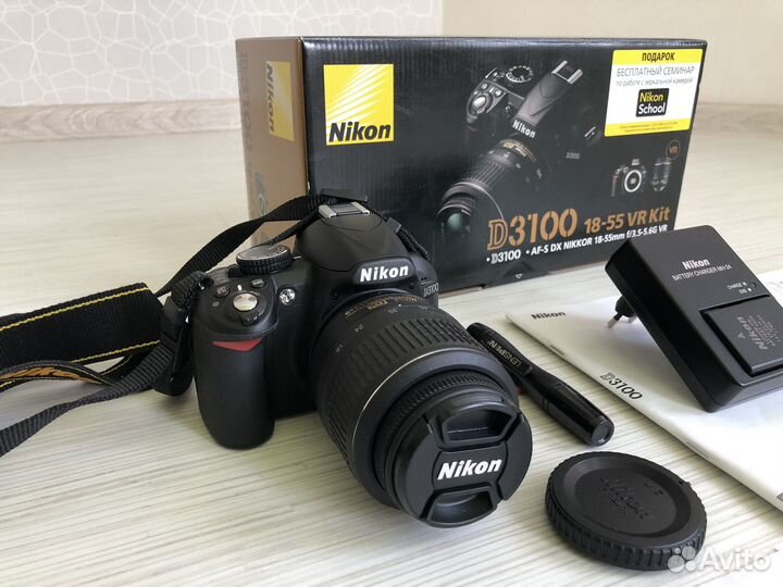 Зеркальный фотоаппарат nikon d3100 18-55VR Kit