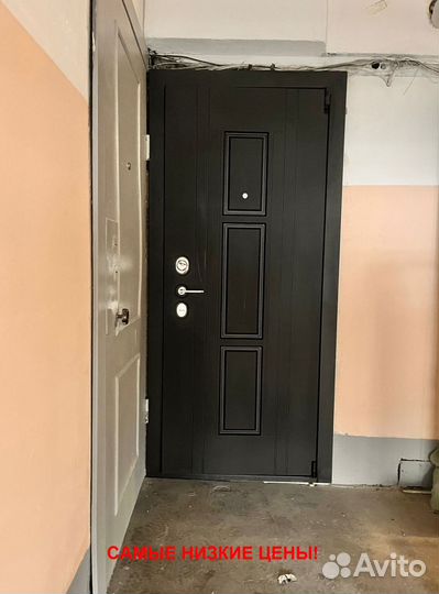 Толстая дверь входная металлическая с бесплатной у