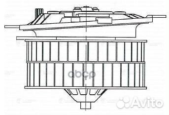 Вентилятор отопителя салона MB W210 95- LFH1521